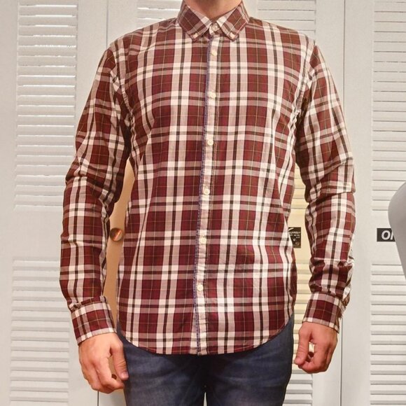 Scotch Soda Tour Les Jours Original Quality Haute Vetement Plaid Red Green Shirt - Picture 2 of 8